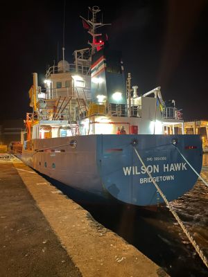 Vessel discharged by SOGAM, Maritime Kuhn agency in Les Sables d'Olonne