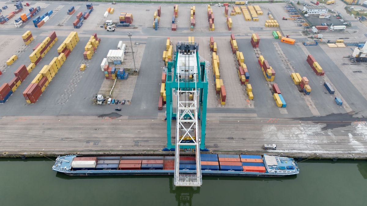 Port de Rouen vue aérienne