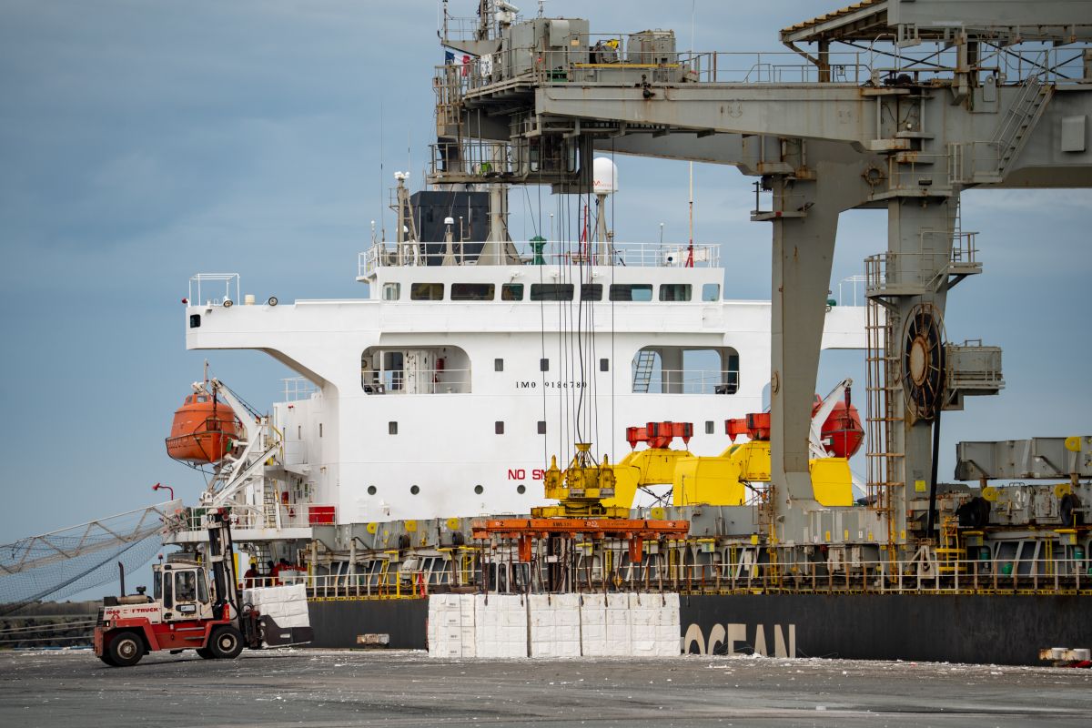 Wood pulp discharging Wood pulp discharging