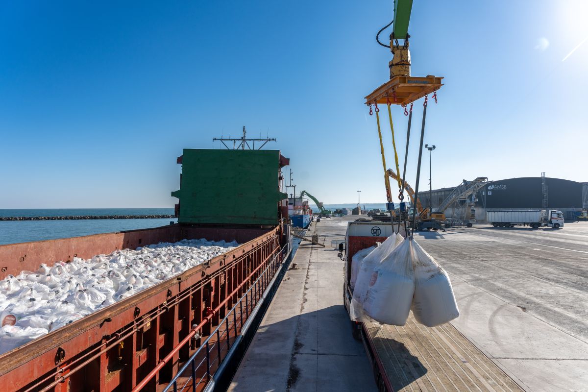 Déchargement de big bags